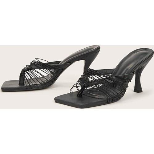 Womens Sandals Summer Shoes for Heeled Sandal Fashion 2021 Pumps High-heeled New Designer Heels Stiletto Heel Woman Mules With