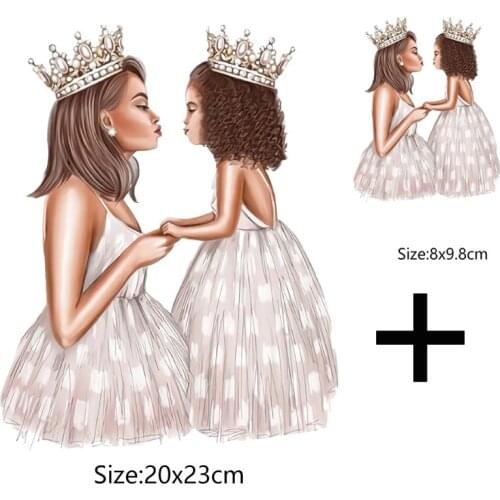 DIY iron on transfers for clothes vinyl heat transfer Russian girl princess patch applique stripes for clothes parch нашивки