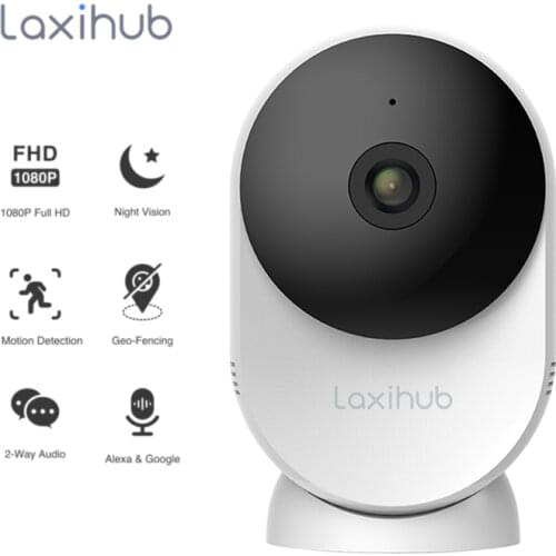 Laxihub 1080P Camera 2.4G & 5G Wifi Indoor Video IP Camera AI Wireless Home Security System Mini Cameras Baby Monitor Webcam