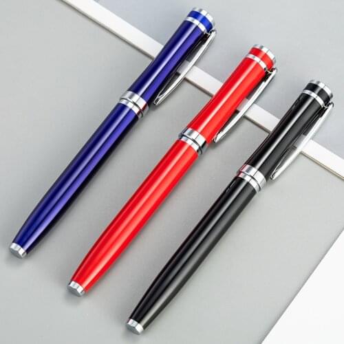 Metal Shell Business Office School Supplies Ballpoint Pens for Writing Rollerball Pen gift
