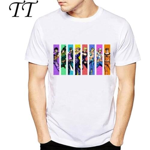 JoJo Bizarre Adventure All Star T Shirt Design Manga Anime T-shirt Cool Novelty Funny Tshirt Style Men Printed Fashion Tee