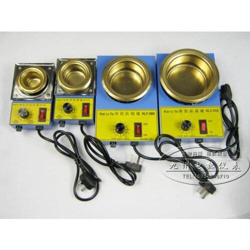 Small Dip Tin Stove round Thermostat Tin Melting Furnace Tin melting furnace Tin Cylinder Titanium Metal Tin-Pot 38-100