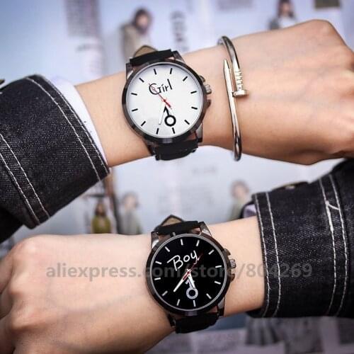 Wholesale Leather Luminous Couple Quartz Watch Lovers Casual Wristwatch Hot Sale Women Dress Watches For Boy and Girl sb21010701