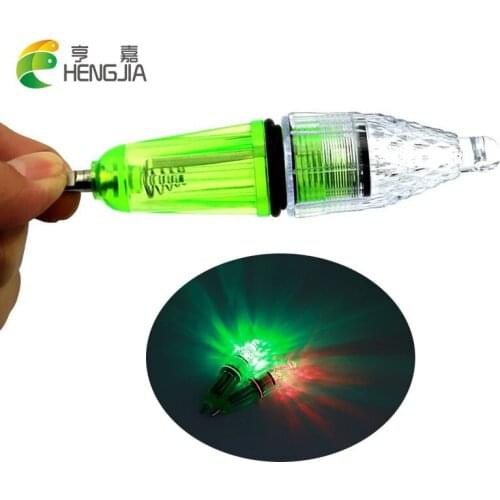 HENGJIA 10pcs led deep sea underwater flash fishing light 12cm 28.8g color-gathering noctilucent squid octoups fishing lamp