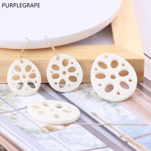 Resin DIY earrings jewelry making supplies accessories bracelet pendant material personality simulation bract 10pcs