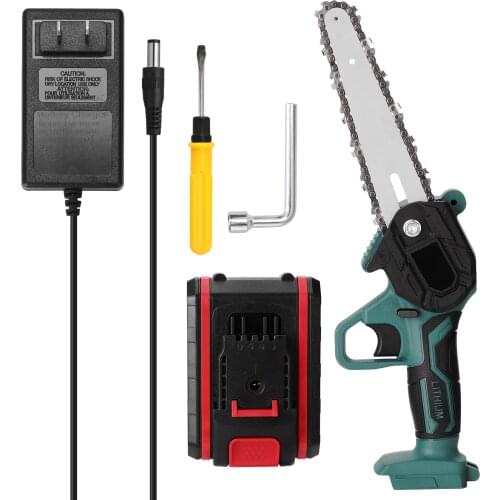 21V Portable Mini Electric Saw Electric Pruning Saw Rechargeable Small Wood Spliting Chainsaw One-handed Woodworking Tool