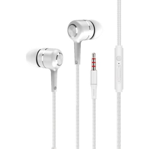 EOR V5 Portable Earphones Black White Color HiFi Stereo Sound In-Ear Sports Wired Earphones Earbud with Mic For iphone Android