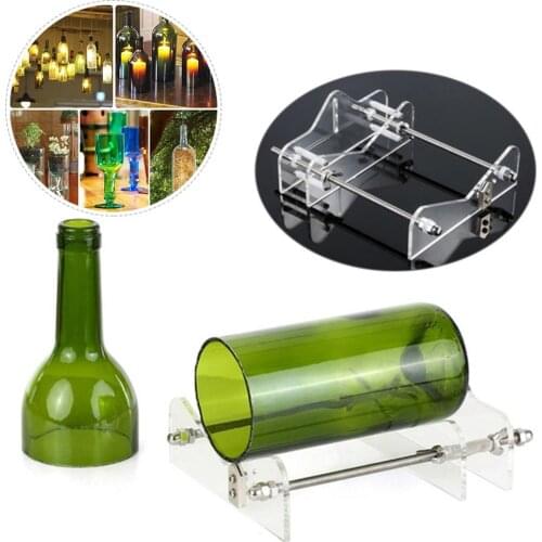 Adjustable Wine Bottle Glass Bottle Cutter Acrylic Adjustable DIY Bottle Cutting Machine for Wine/Beer Bottles
