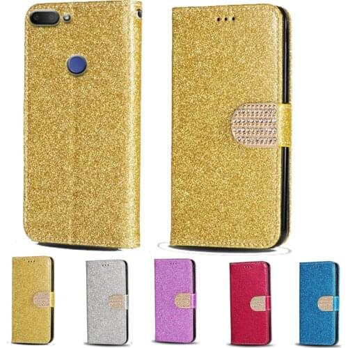 Luxury Glitter Diamond Flip Leather Wallet Phone Case For Alcatel 1S 2019 5024D Phone stand function cover card slot