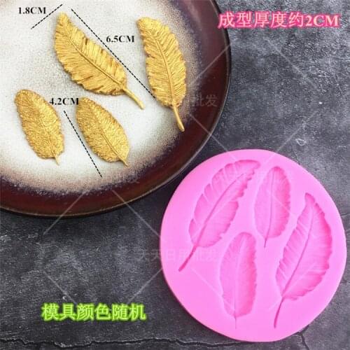 DIY Wing Birds Feathers Chocolate Fondant Cake Decorating Tools Lace Border Silicone Mold Kitchen Baking Accessories