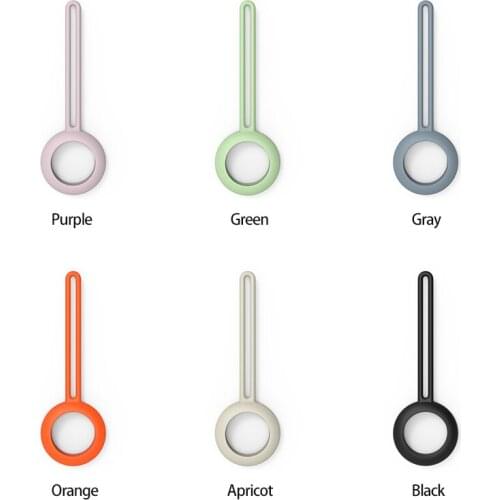 Silicone Protective Cover For Apple Airtags Locator Anti-sweat Soft Ergonomics Drop-proof Plastic Shell For Apple Airtags