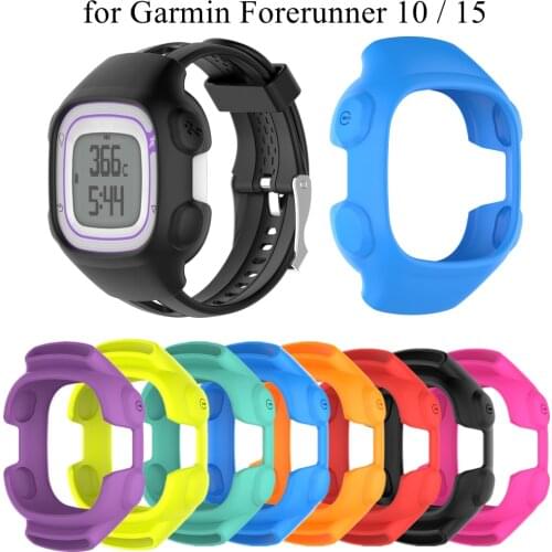 Silicone Protective Cover for Garmin Forerunner 10 15 GPS Watch Skin Protector Slim Soft Case For Forerunner10 15 Men Women