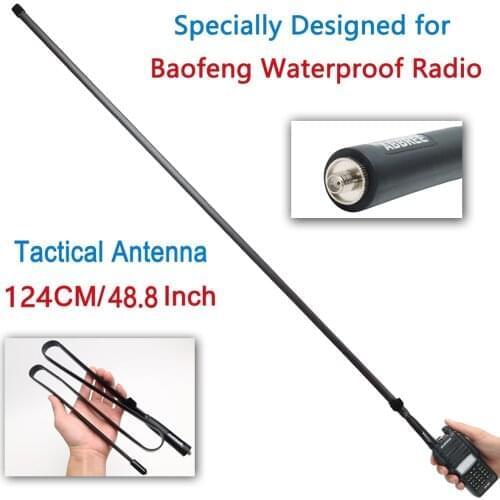 ABBREE SMA-F Female Dual Band VHF/UHF Foldable Tactical Antenna For Baofeng UVXR UV9R Plus GT3WP BF-F11Radio Walkie Talkie
