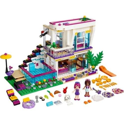 SX3008 10498 Legolys Friends Girl Series Small Particle Big Star Singer Li Wei Home Building Blocks Assembles Toys Gifts