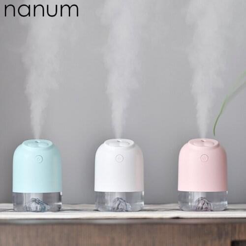 Mini Seal Humidifier Essential Oil Diffuser 250ml Aroma Lamp LED Night Light USB Ultrasonic Fogger Car Air Freshener