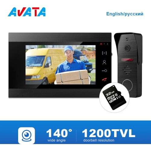 Wired Video Intercom for Home Apartment Doorbell with Camera Night Vision Entry Door Phone