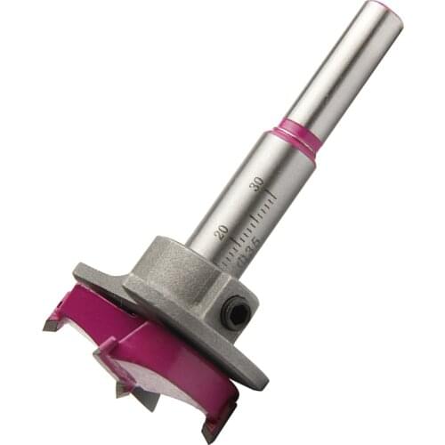 1Pc 35mm Woodworking Drill Bit Hinge Cutter Positioning Calibration Carbide Bit Tipped Drilling Power Tools