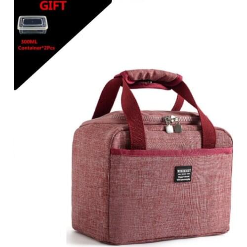 2020 Love Pink Insulated Lunch Bags Necessary Picnic Pouch Unisex Thermal Dinner Food Bag For Kids Women Girls With Container