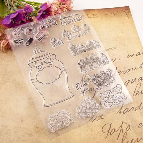 2021 Candy Knife Mold Set Clear Stamp Transparent For Scrapbooking DIY Card Handmade Album Decor Kid Funny Seal Stencil Poster