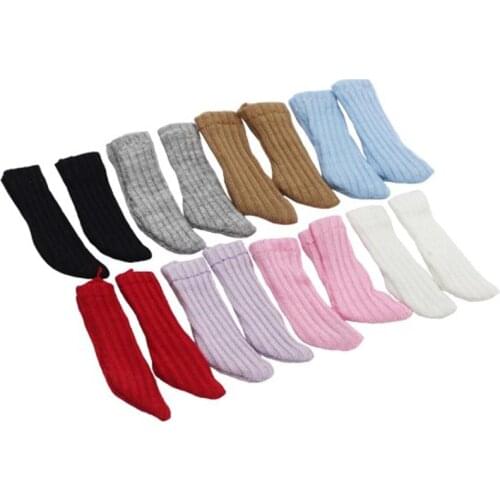 6Pairs OB11 Blyth Doll Accessories 1/8 1/12 Socks For Dolls