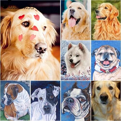 Cute Dog Diamond Painting Animal Cross Stitch Embroidery Dalmatian Mosaic Kit 5D Diy Hand Inlaid Home Decoration Design