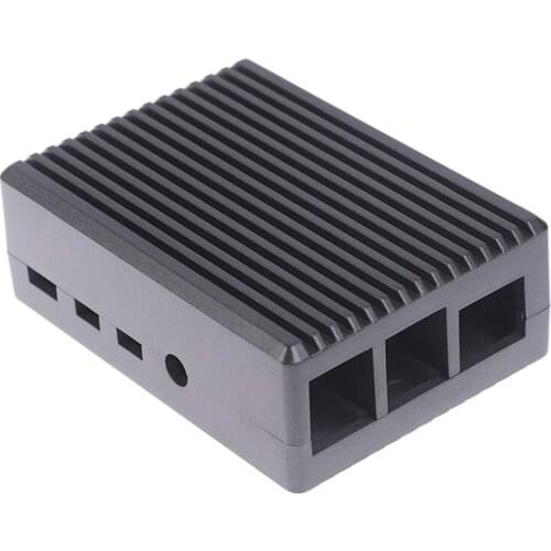 Raspberry Pi 4 CNC Aluminum Case with Fan Heatsinks for Raspberry Pi 4B