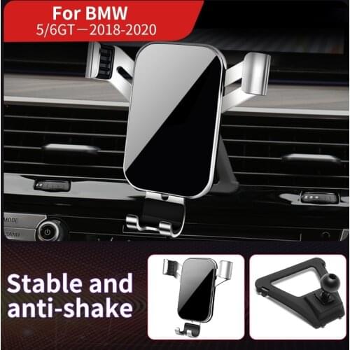 Car Mobile Phone Holder Mounts Stand GPS Gravity Navigation Bracket For BMW 5 Series 6GT G30 G32 G38 2018-2020 Car Accessories