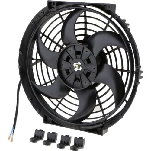 Car Truck Trailer 10 Inch 6 Blades 12V 80W Electric Radiator Cooling Fans