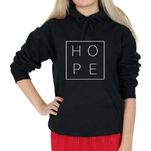 Box hope womens hoody sweatshirts Christian fashion hoodies religion grunge party jumper street style goth hi