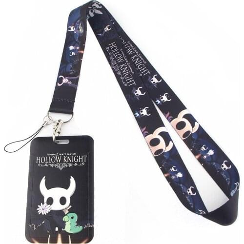 ER686 Hollow Knight Cartoon Key Chain Lanyard Gifts For Child Students Friends Phone USB Badge Holder Necklace