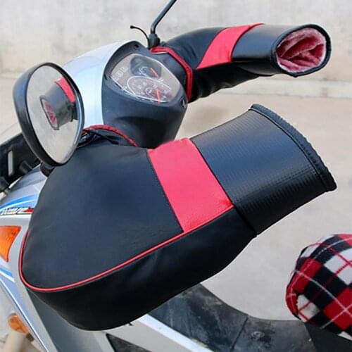 Quality Warm Motorcycle Handlebar Gloves Mittens Hand Warmer Waterproof Warm Motorbike Handle Bar Hand Cover Car Accessories