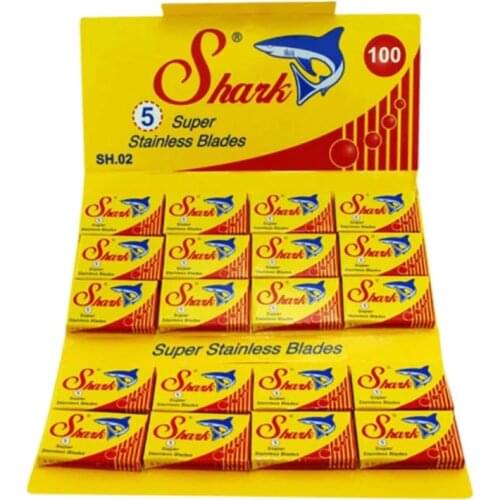 Shark Double Edge Razor Blades 1 Pack / 100 Pcs