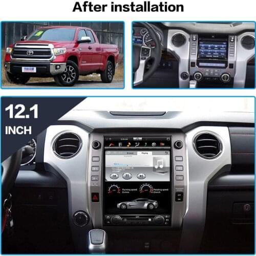 PX6 Android Radio Tape Recorder For Toyota Tundra 2014-2019 Car Multimedia Player Stereo Head Unit Tesla Vertical Navi GPS Audio