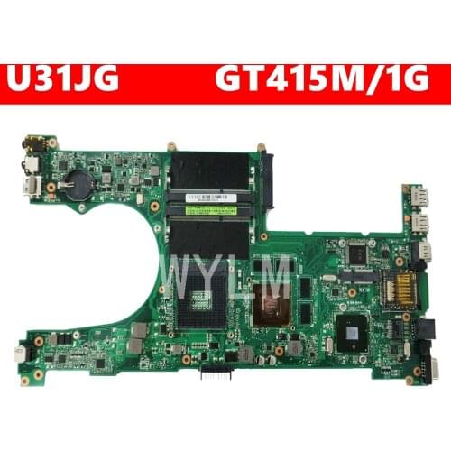 U31JG Motherboard For ASUS U31J U31JG GT415M/1G Laptop Mainboard REV 2.0 HM55 60-N1BMB1000-D16 Fully tested free shipping