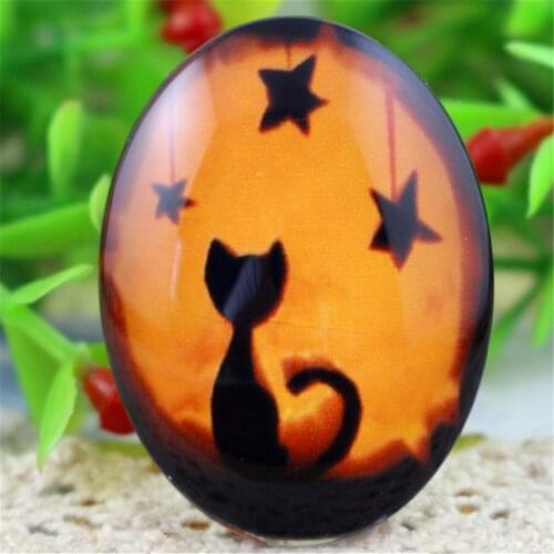 New Fashion 2pcs 30x40mm Handmade Photo Glass Cabochons