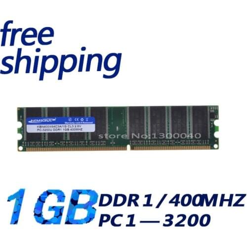 KEMBONA Brand New Ram DDR1 400 pc3200 1GB DIMM support ddr 333 pc2700 lifetime free shipping