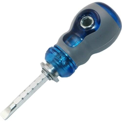 1PCS Short Distance Screwdriver CR-V Phillips and Slotted Screw Driver Mini Dual Purpose Scalable Screwdrivers With Magnetic