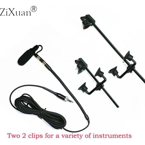 Professional Wireless Saxophone Microphone Sax Mic Gooseneck Stage Performance Musical Condenser Microphone for Sennheise