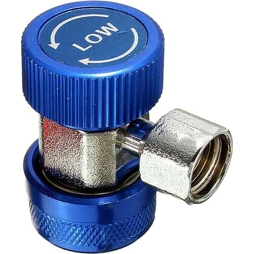 R134A Quick Coupling Adapters Air Conditioning Adjustable Low A/C Manifold Gauge
