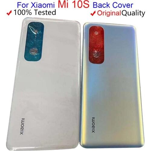 NEW Original For Xiaomi Mi 10s Back Battery Cover Rear Glass Housing Door Case For Xiaomi 10s Back housing