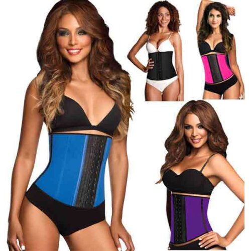 9pcs Steel Bone Waist Shaper Corset Waist Trainer Latex Shapewear Corset Women Waist Cincher Slimming Belt Body Shaper Belt