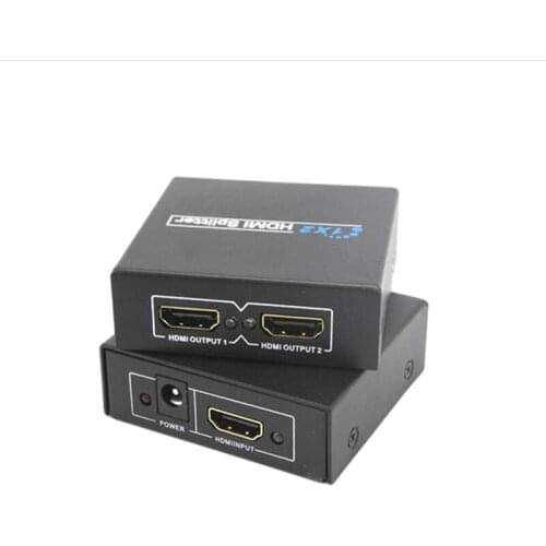 2 Pieces/Pack 1080P 4K HDMI Splitter 1*2 with 3D HDCP1.3 for HDTV/DVD/PS3