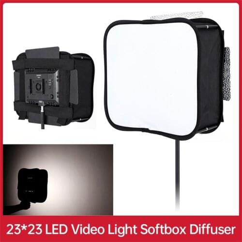 23*23 Softbox Diffuser for YONGNUO YN600L II YN900 YN300 YN300 III IV Led Video Light Panel Foldable Soft Filter