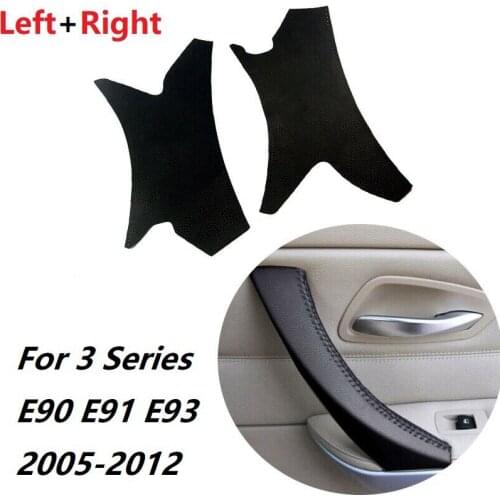 3 Series Hand Sewing Inner Door Handle Cover Leather Trim for BMW E90 E91 E93 3 Series 2005-2012 Front Rear Left Right