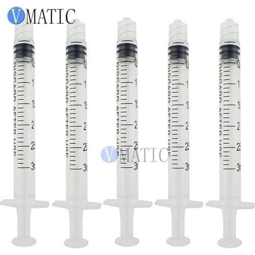 Free Shipping Non Sterilized 3ml/cc Dispensing Plastic Liquid Dispenser Manual Syringe