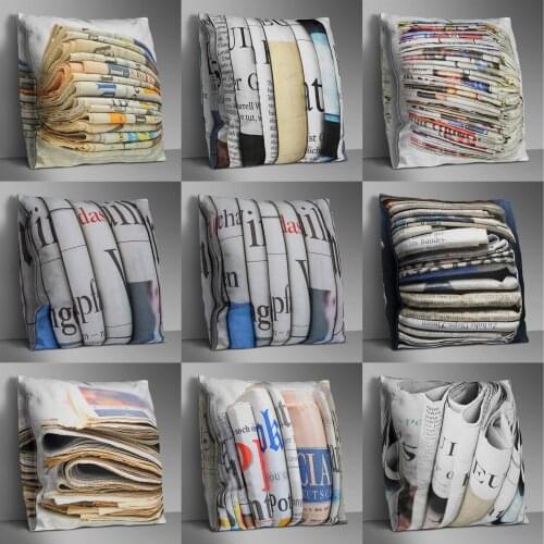 Vintage Double Side Print Cushion Cover Polyester Decorative for Sofa Seat Soft Throw Pillow Case Cover 45x45cm