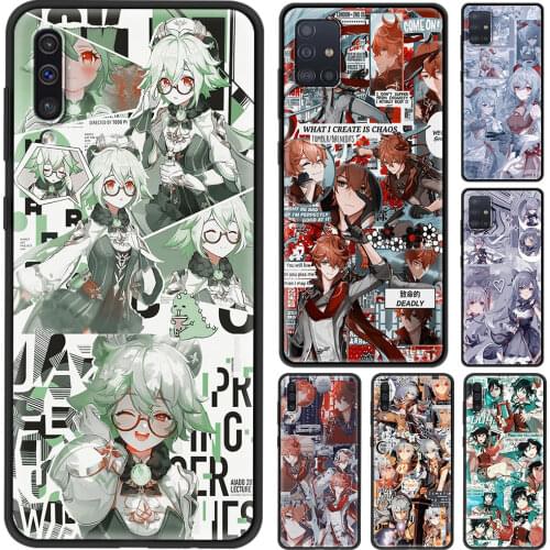 Smartphone Case for Samsung Galaxy M31s M51 M31 M62 M30s M21 M11 M01 Cover Hot Anime Genshin Impact Shell