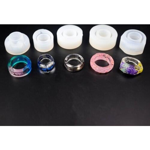 Cat Diamond Flat Shaped Ring Pendant DIY Silicone Mold Dried Flower Jewelry Accessories Tools Equipments Resin Molds