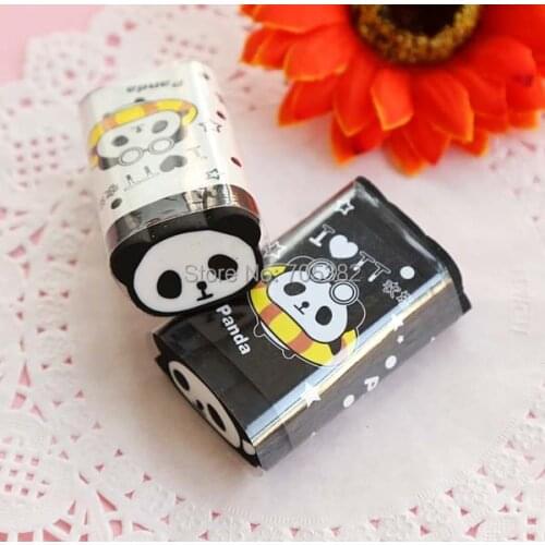 1PC/lot Kawaii panda design eraser,school supplies,stationery wholesale(ss-a505)