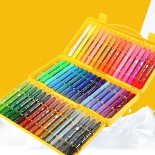M&G Stationery set colorful Bar 24 color 36 color 48 color rotary crayon washable water soluble non-toxic children